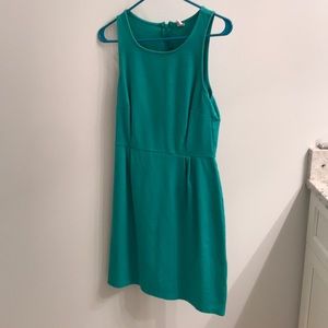 Green knit dress